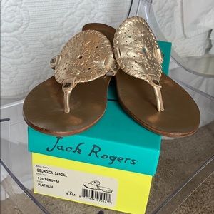 Platinum Jack Rogers Georgica sandal